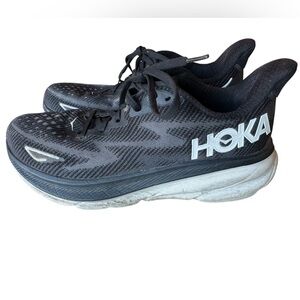 Hoka One One Clifton Black Trail Running Shoes Men’s 8.5D NICE